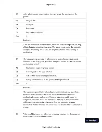 Test Bank for Basic and Clinical Pharmacology, 14th Edition (Chapters 1-33) - Page 9 preview image
