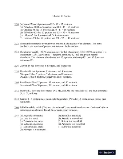 Introduction To General, Organic And Biochemistry, 11th Edition Solution Manual - Page 13 preview image