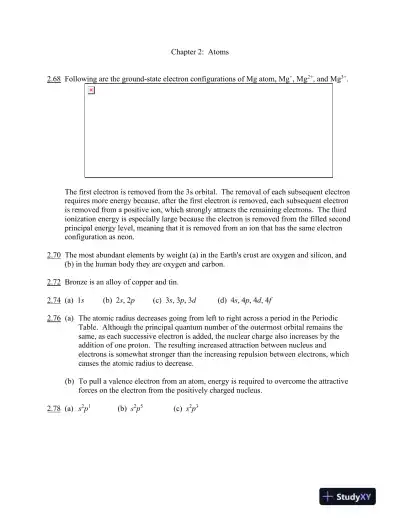 Introduction To General, Organic And Biochemistry, 11th Edition Solution Manual - Page 15 preview image