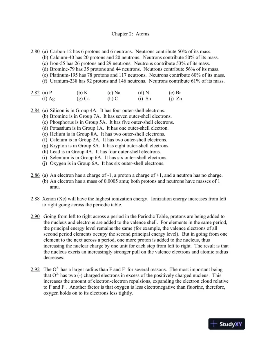 Introduction To General, Organic And Biochemistry, 11th Edition Solution Manual, page 16
