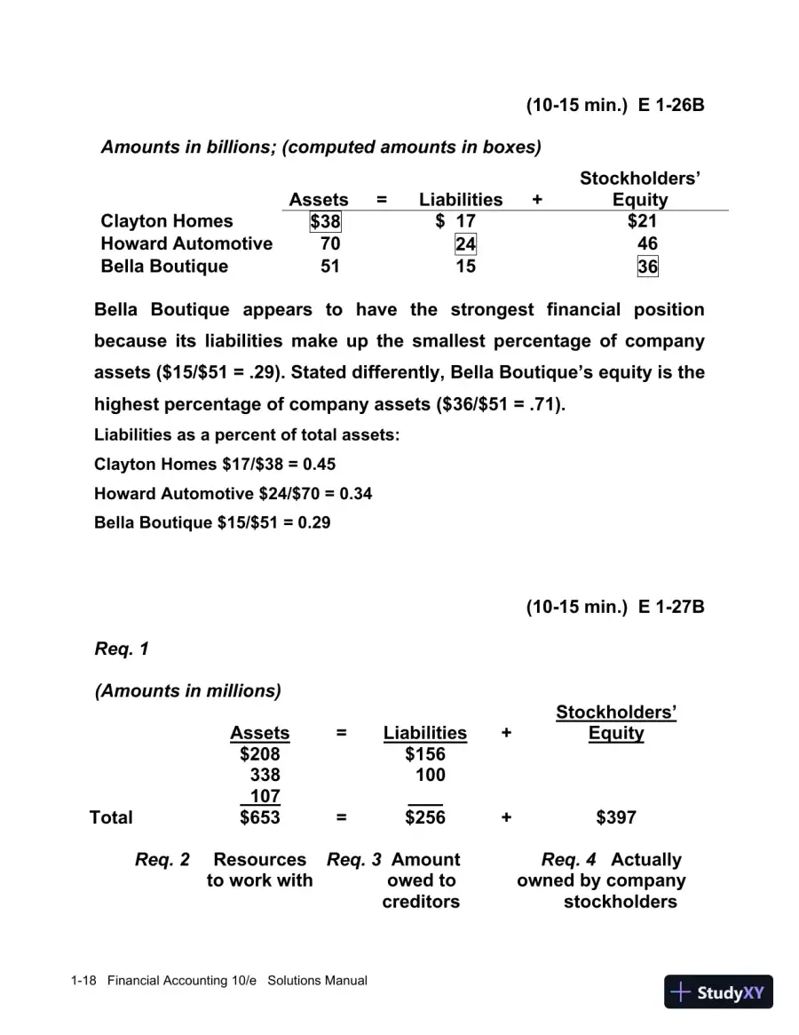 Solution Manual for Financial Accounting, 10th Edition, page 19