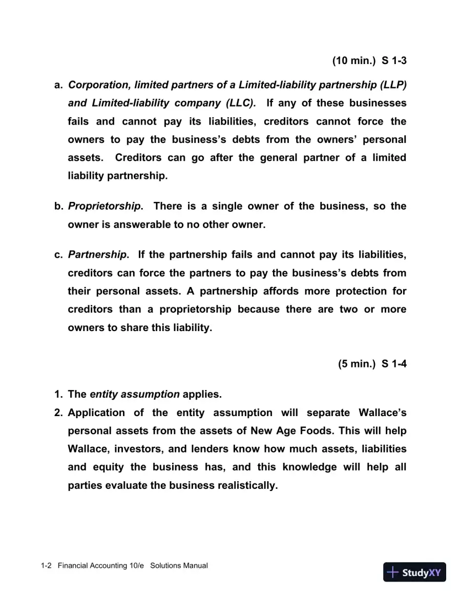 Solution Manual for Financial Accounting, 10th Edition, page 3