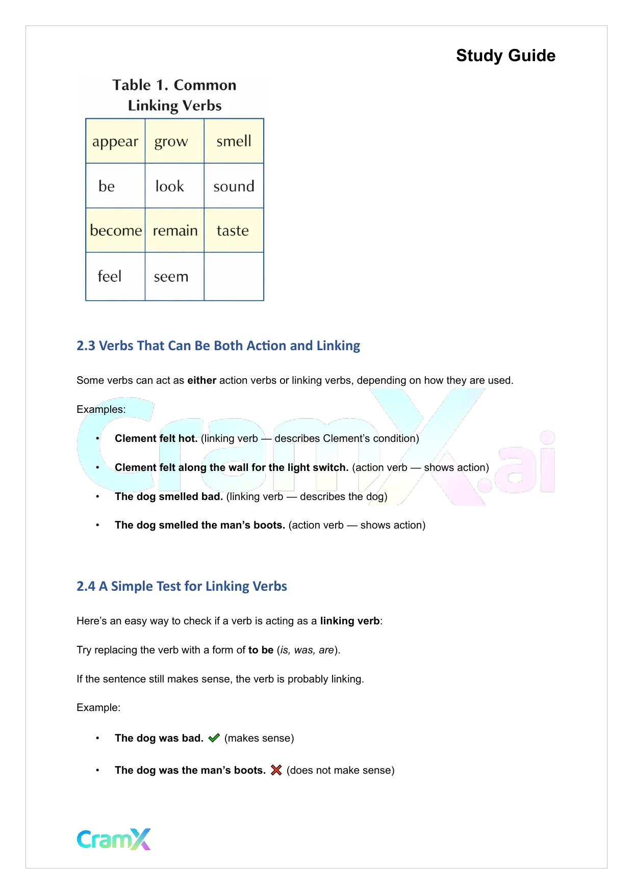 English - Verb Word or Phrase Expressing Action or - Page 4 preview image