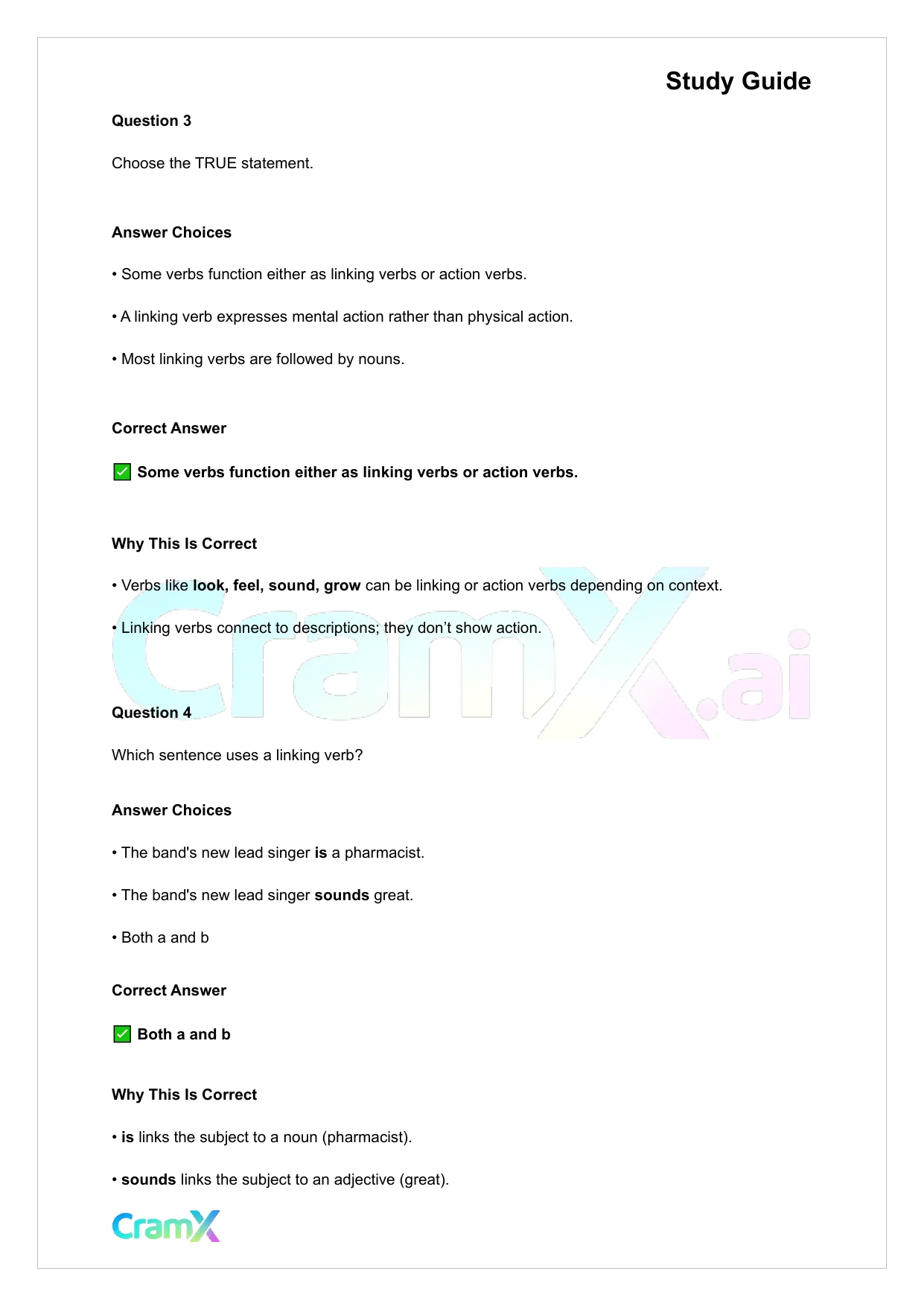 English - Verb Word or Phrase Expressing Action or - Page 7 preview image