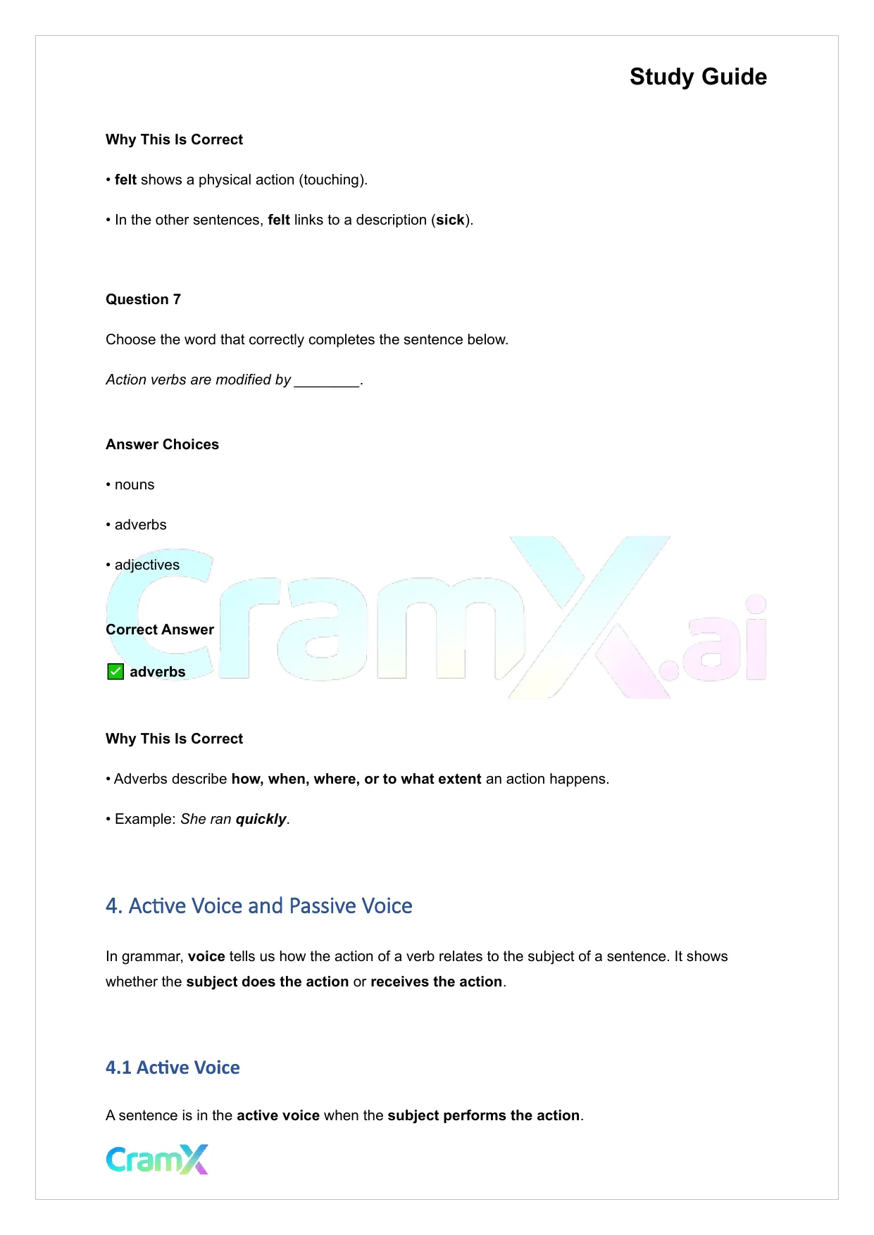 English - Verb Word or Phrase Expressing Action or - Page 9 preview image