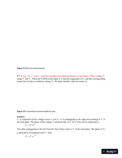 Solution Manual for Microwave Circuit Design A Practical Approach Using ADS, 1st Edition - Page 12 preview image
