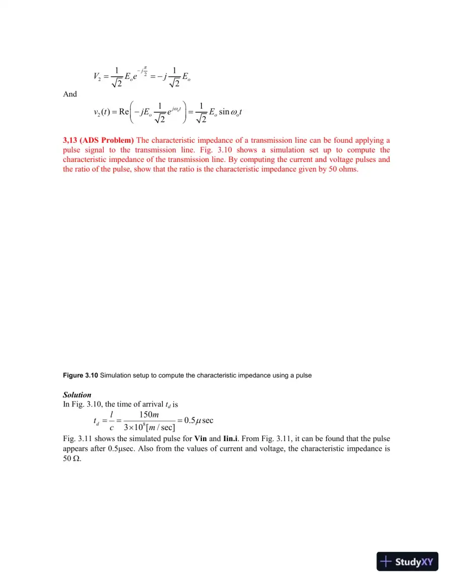 Solution Manual for Microwave Circuit Design A Practical Approach Using ADS, 1st Edition, page 16