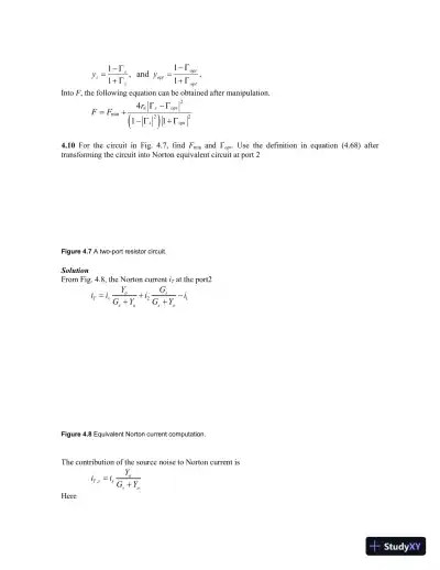 Solution Manual for Microwave Circuit Design A Practical Approach Using ADS, 1st Edition - Page 26 preview image