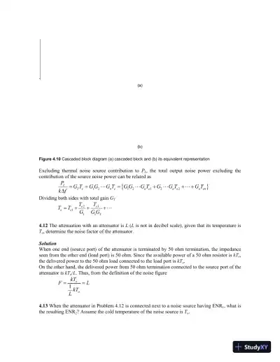 Solution Manual for Microwave Circuit Design A Practical Approach Using ADS, 1st Edition - Page 28 preview image