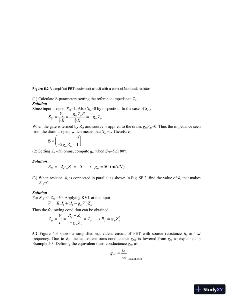 Solution Manual for Microwave Circuit Design A Practical Approach Using ADS, 1st Edition, page 31
