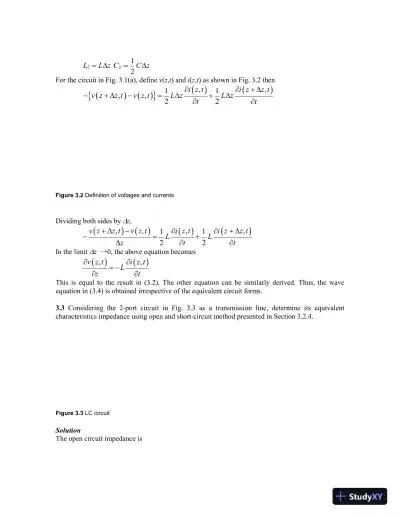 Solution Manual for Microwave Circuit Design A Practical Approach Using ADS, 1st Edition - Page 9 preview image