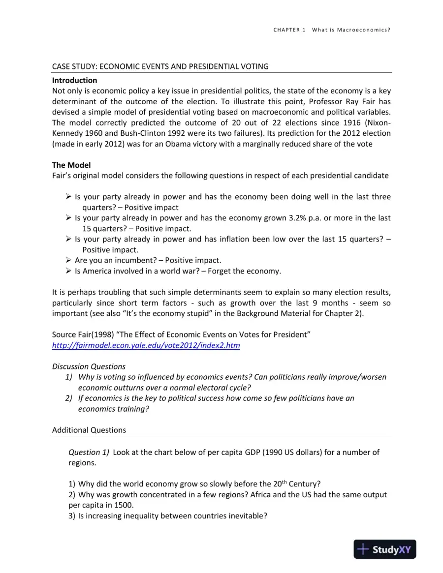 Solution Manual for Macroeconomics: Understanding the Global Economy, 3rd Edition, page 3