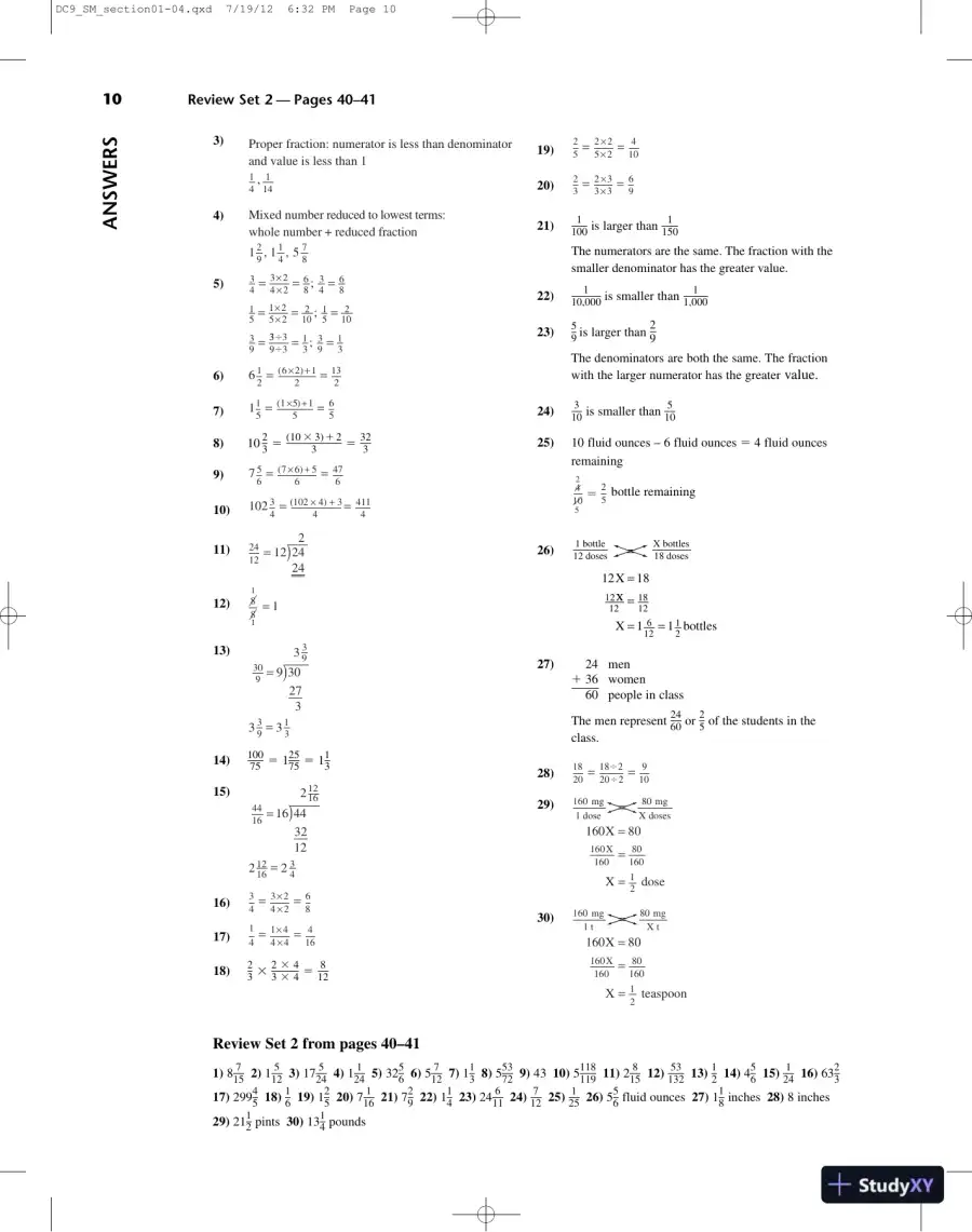 Solution Manual for Dosage Calculation, 9th Edition, page 11