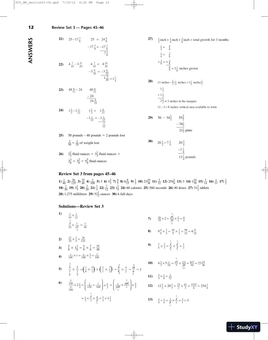 Solution Manual for Dosage Calculation, 9th Edition, page 13