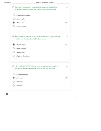 Property Law Drill 4 Marital Property, Land Owners - Page 5 preview image