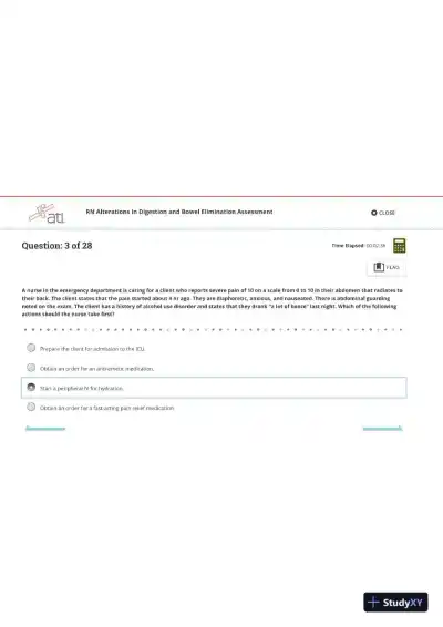 ATI RN Practice Exam with Answers (28 Solved Questions) - Page 4 preview image