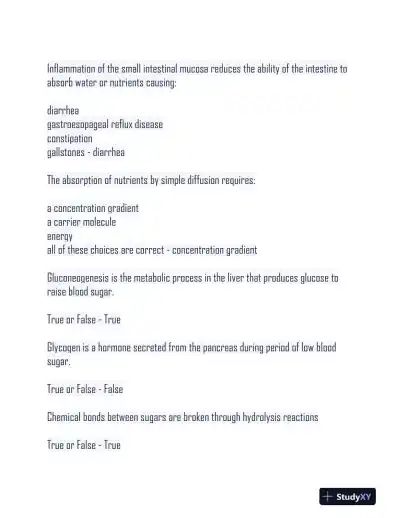 2024 NUSC1165 Nutrition Final Exam Versions With Answers (120 Solved Questions) - Page 14 preview image