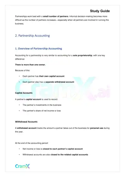 Accounting Principles II – Partnerships - Page 4 preview image