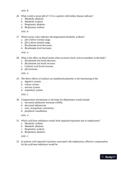 Test Bank for Gould's Pathophysiology for the Health Professions, 7th Edition (Chapters 1-28) - Page 13 preview image