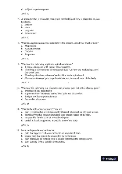 Test Bank for Gould's Pathophysiology for the Health Professions, 7th Edition (Chapters 1-28) - Page 24 preview image