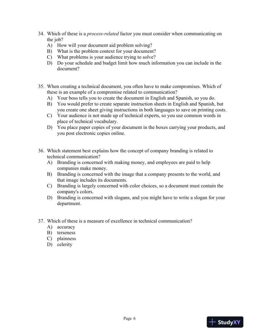 Technical Communication Twelfth Edition Test Bank, page 7