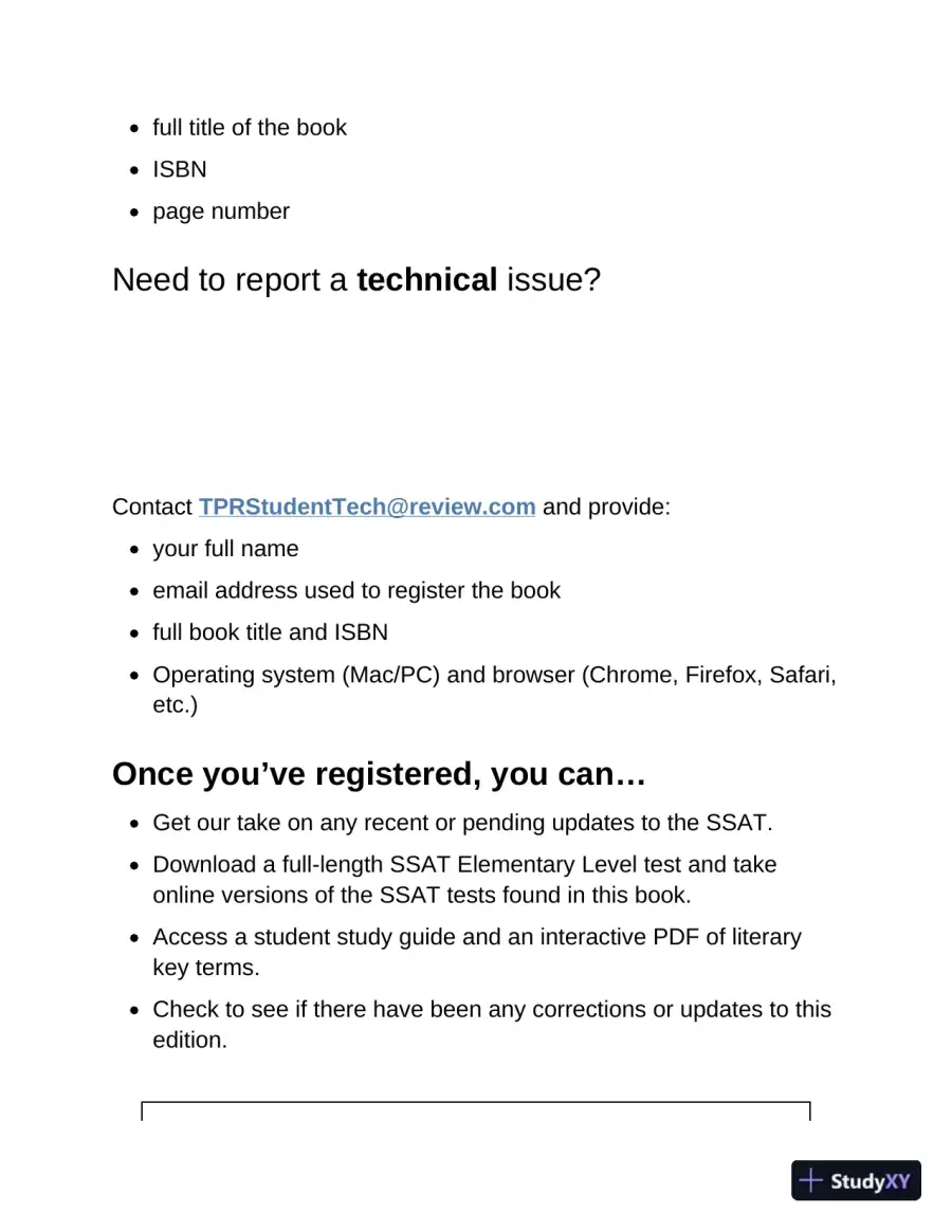 Princeton Review SSAT Prep: 3 Practice Tests + Review and Techniques + Drills (2023), page 10
