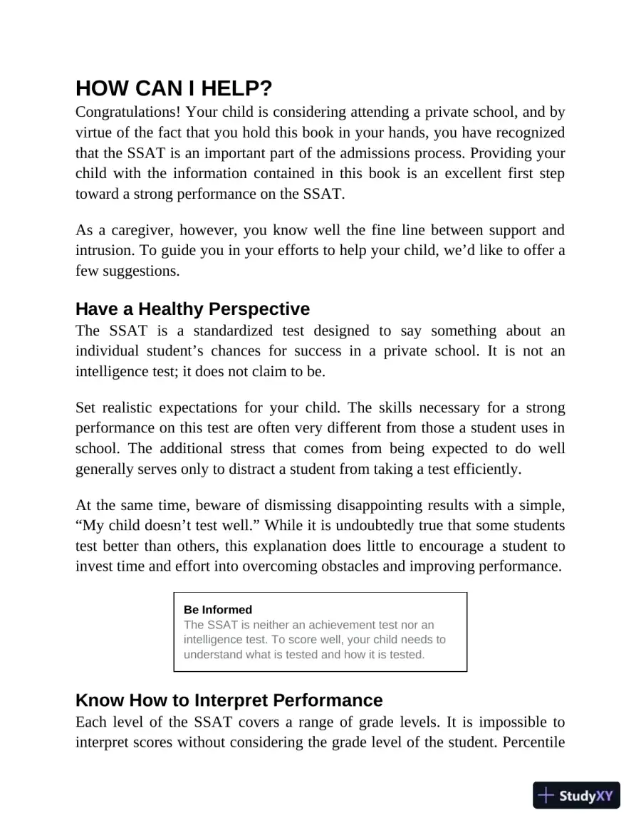 Princeton Review SSAT Prep: 3 Practice Tests + Review and Techniques + Drills (2023), page 14
