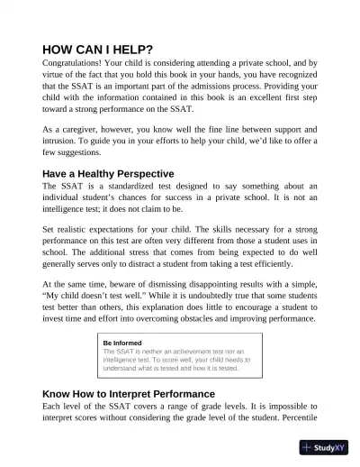 Princeton Review SSAT Prep: 3 Practice Tests + Review and Techniques + Drills (2023) - Page 14 preview image
