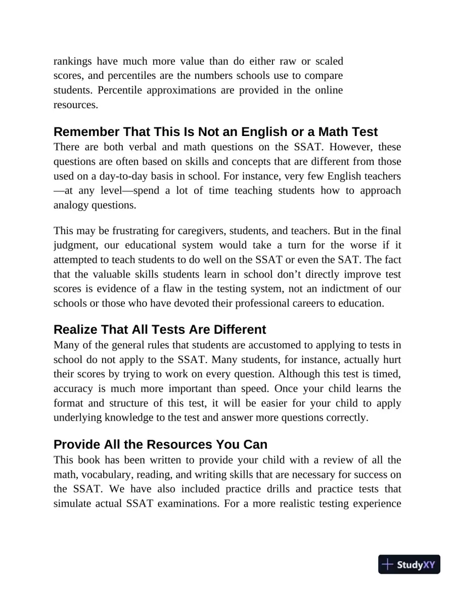 Princeton Review SSAT Prep: 3 Practice Tests + Review and Techniques + Drills (2023), page 15