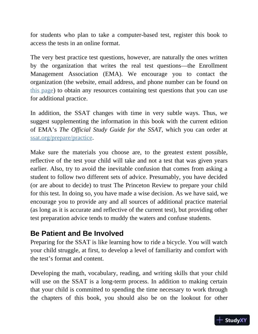 Princeton Review SSAT Prep: 3 Practice Tests + Review and Techniques + Drills (2023), page 16