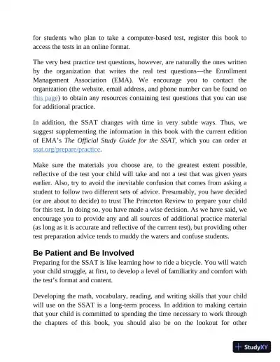 Princeton Review SSAT Prep: 3 Practice Tests + Review and Techniques + Drills (2023) - Page 16 preview image