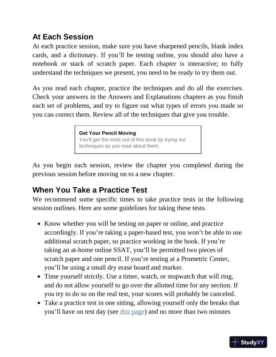 Princeton Review SSAT Prep: 3 Practice Tests + Review and Techniques + Drills (2023), page 23