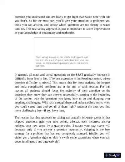 Princeton Review SSAT Prep: 3 Practice Tests + Review and Techniques + Drills (2023) - Page 26 preview image