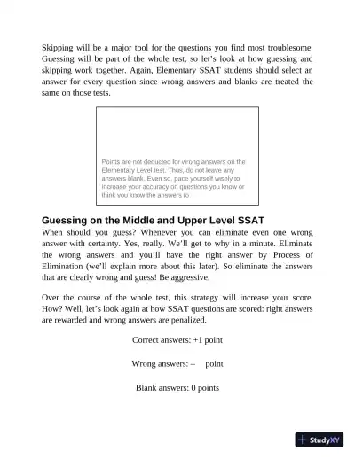 Princeton Review SSAT Prep: 3 Practice Tests + Review and Techniques + Drills (2023) - Page 27 preview image
