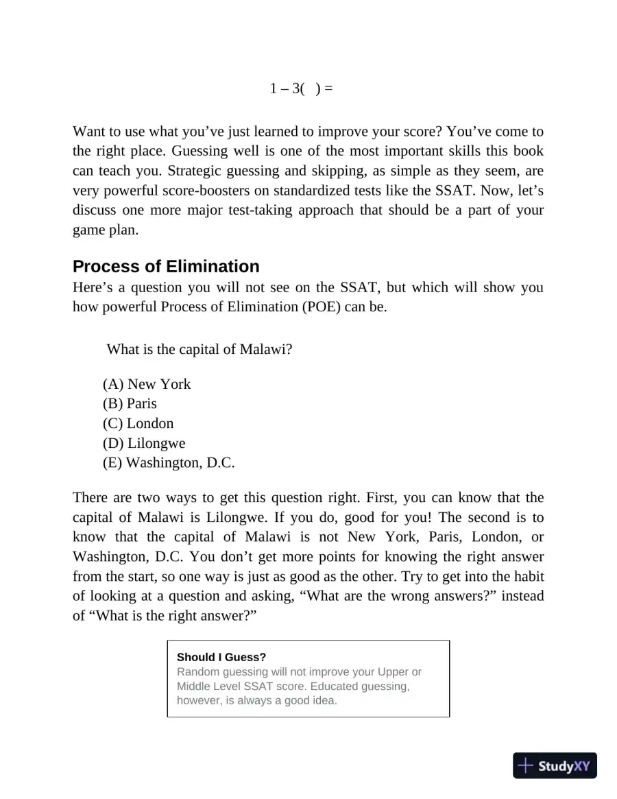 Princeton Review SSAT Prep: 3 Practice Tests + Review and Techniques + Drills (2023), page 29