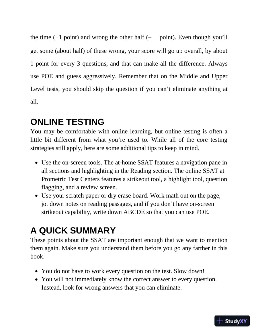 Princeton Review SSAT Prep: 3 Practice Tests + Review and Techniques + Drills (2023), page 31