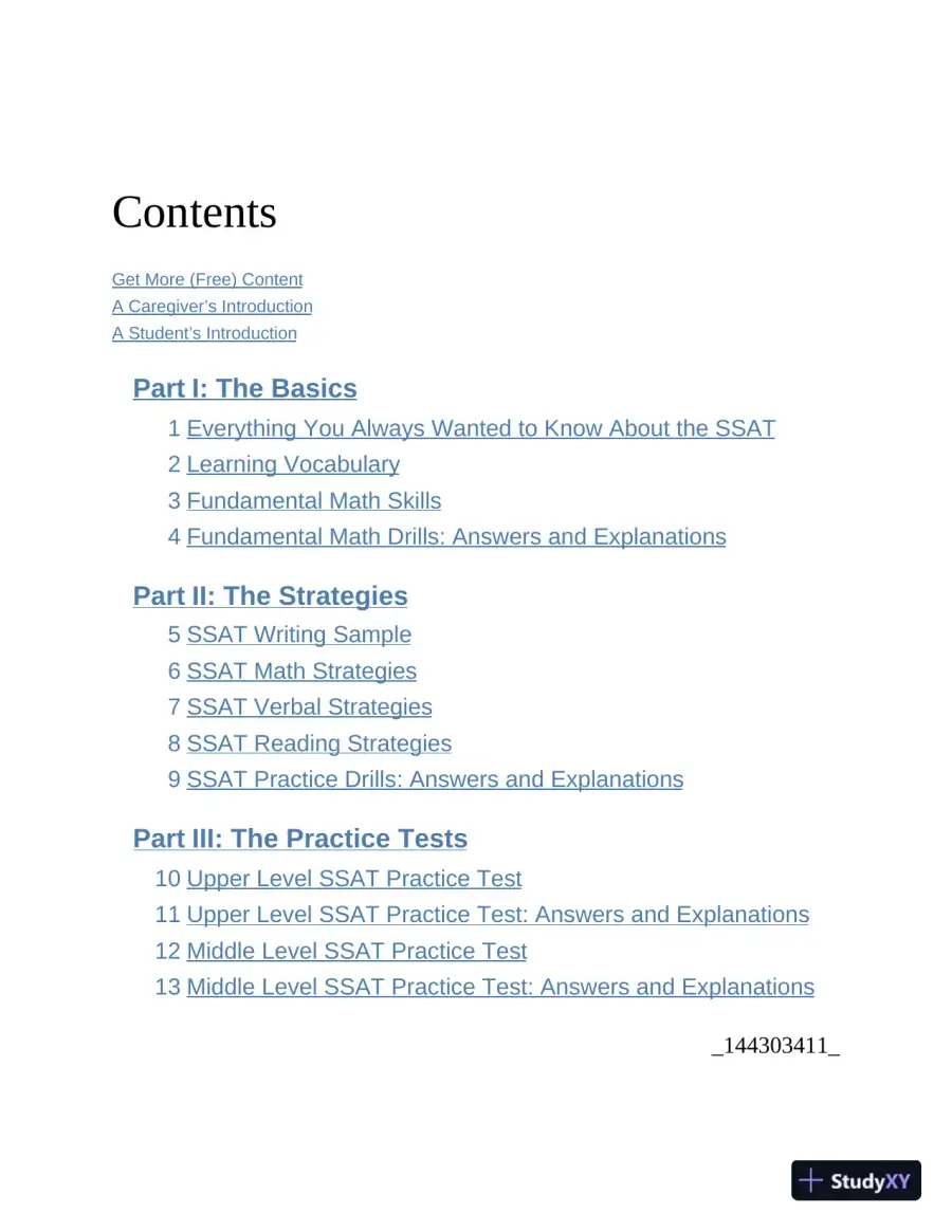 Princeton Review SSAT Prep: 3 Practice Tests + Review and Techniques + Drills (2023), page 7