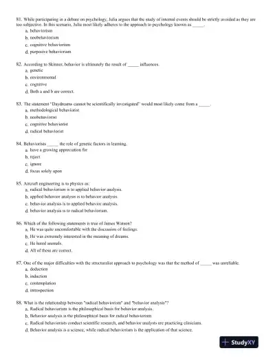 Introduction to Learning and Behavior 5th Edition Test Bank - Page 13 preview image