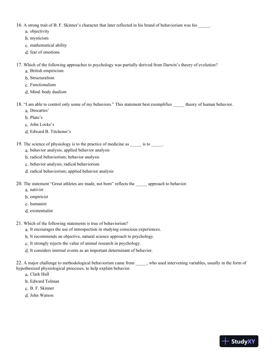 Introduction to Learning and Behavior 5th Edition Test Bank, page 4