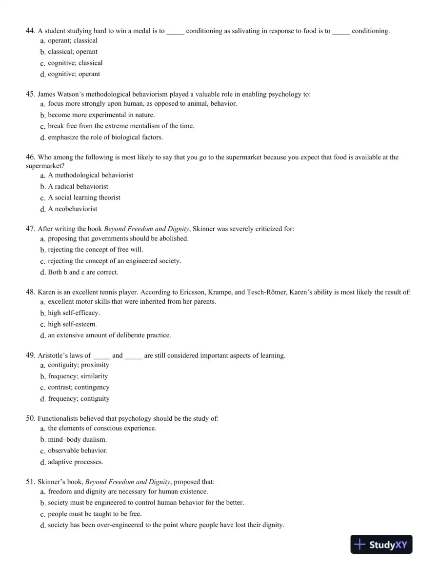 Introduction to Learning and Behavior 5th Edition Test Bank, page 8