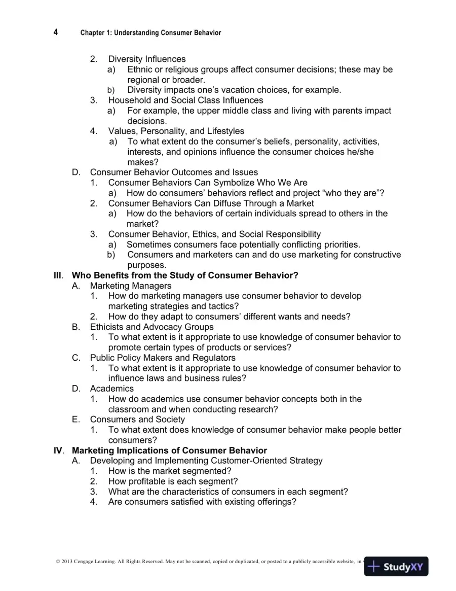 Test Bank For Consumer Behavior, 6th Edition, page 5