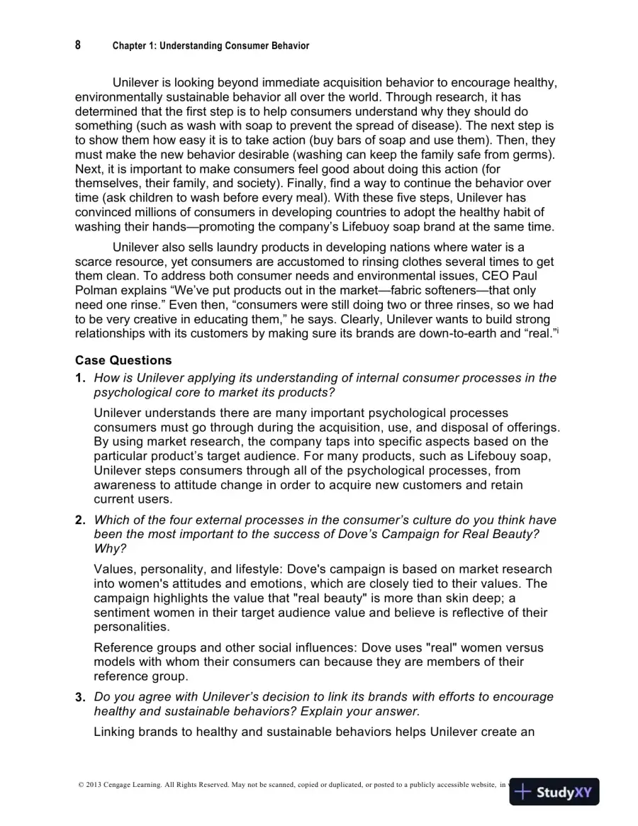 Test Bank For Consumer Behavior, 6th Edition, page 9