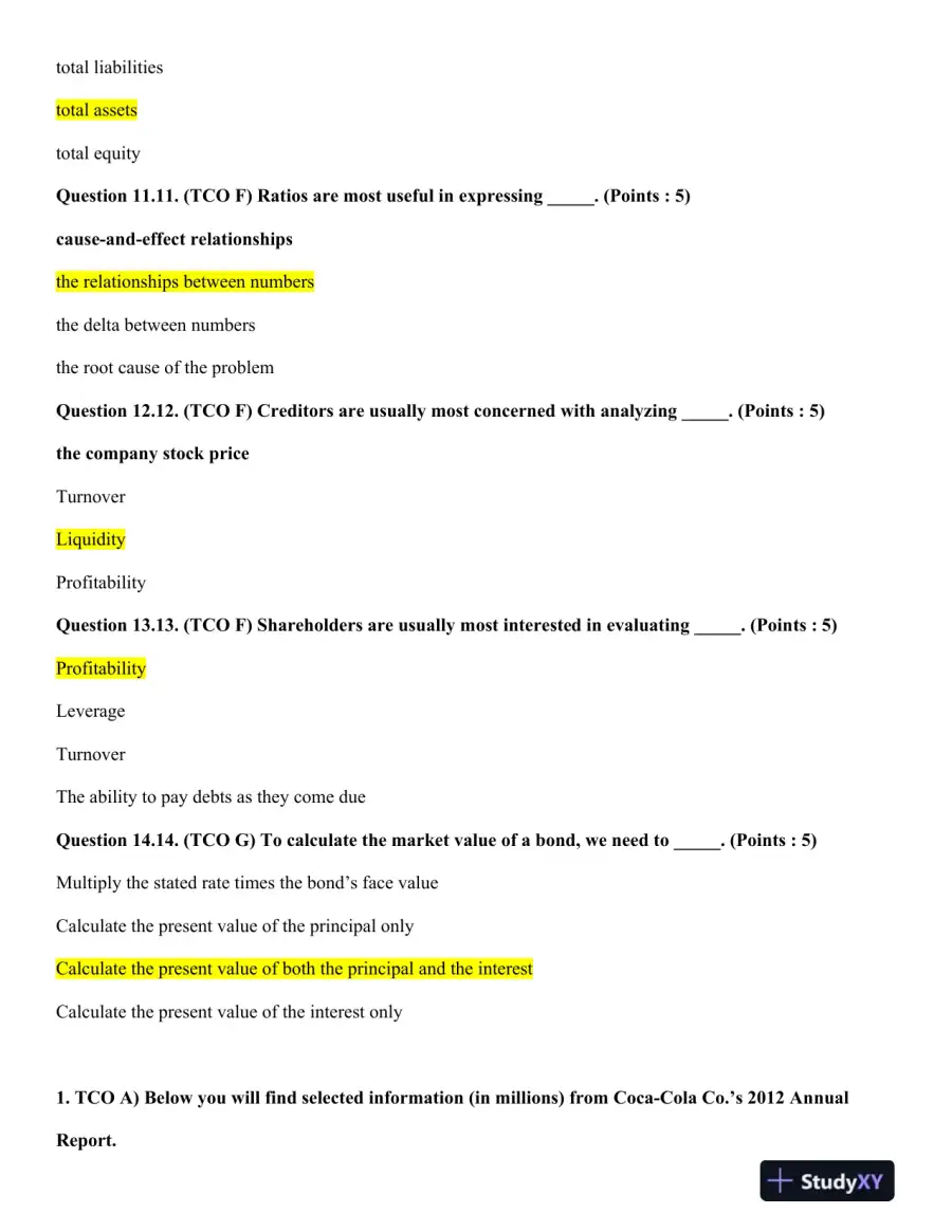 Comprehensive Analysis of Corporate Financial Statements and Accounting Choices, page 5