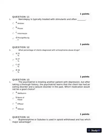 Pharmacology Final Exam with Answers (50 Solved Questions) - Page 5 preview image