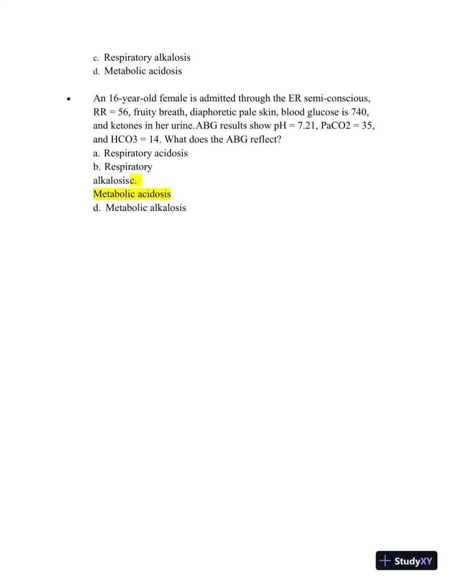 2023-2024 NUR109 Final Exam with Answers (150 Solved Questions), page 4