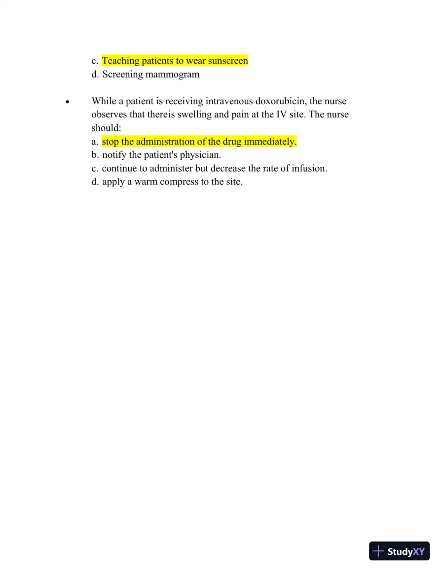 2023-2024 NUR109 Final Exam with Answers (150 Solved Questions), page 8