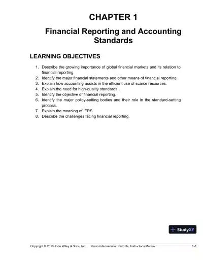 Intermediate Accounting: IFRS Edition, 3rd Edition Class Notes - Page 1 preview image