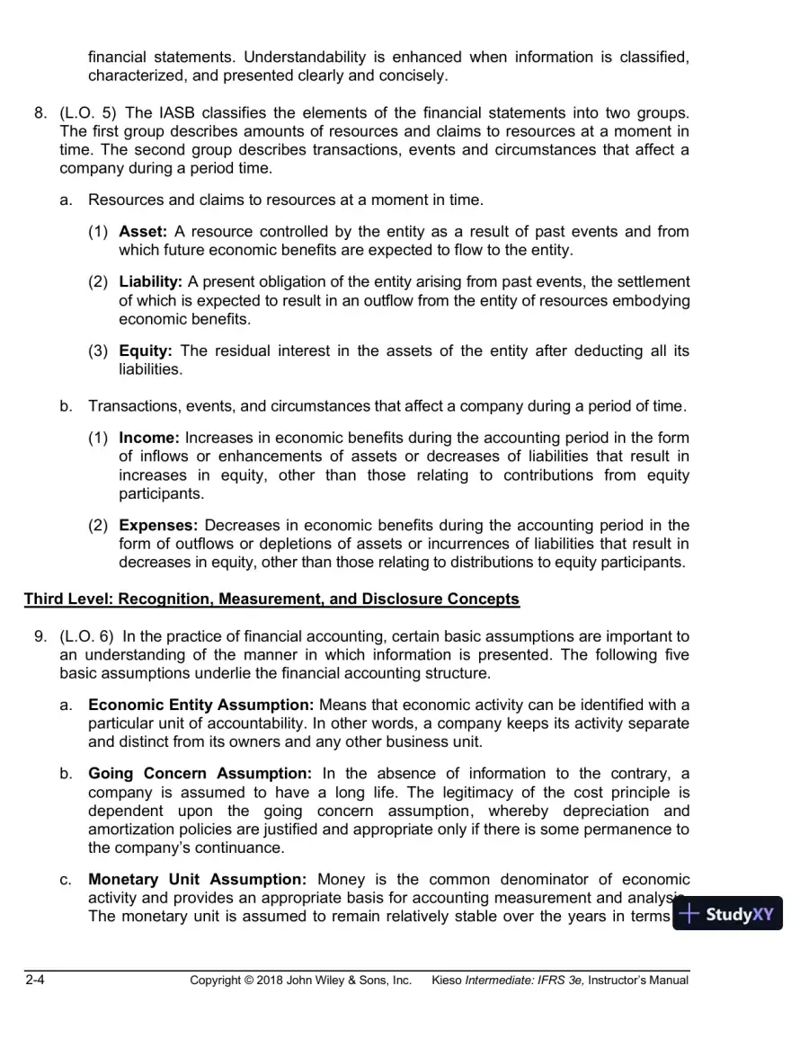 Intermediate Accounting: IFRS Edition, 3rd Edition Class Notes, page 18