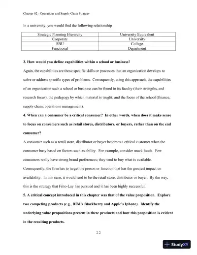 Managing Operations Across the Supply Chain 3rd Edition Solution Manual - Page 16 preview image