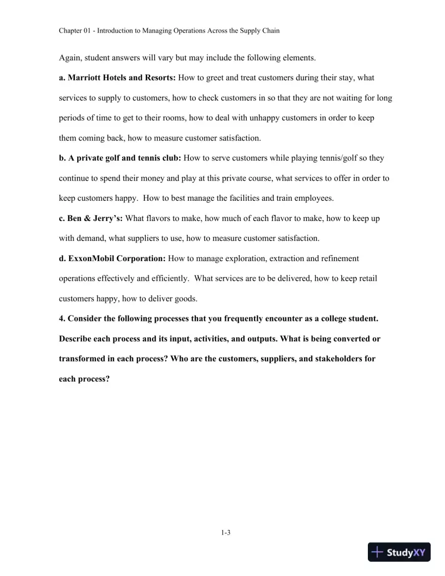 Managing Operations Across the Supply Chain 3rd Edition Solution Manual, page 4